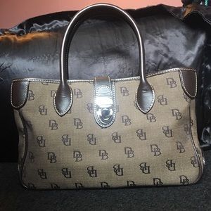 Vintage Dooney & Bourke Monogram Hand Bag